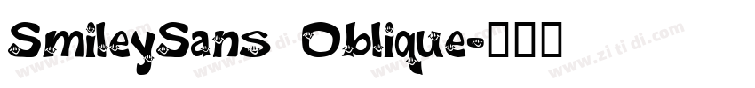 SmileySans 0blique字体转换